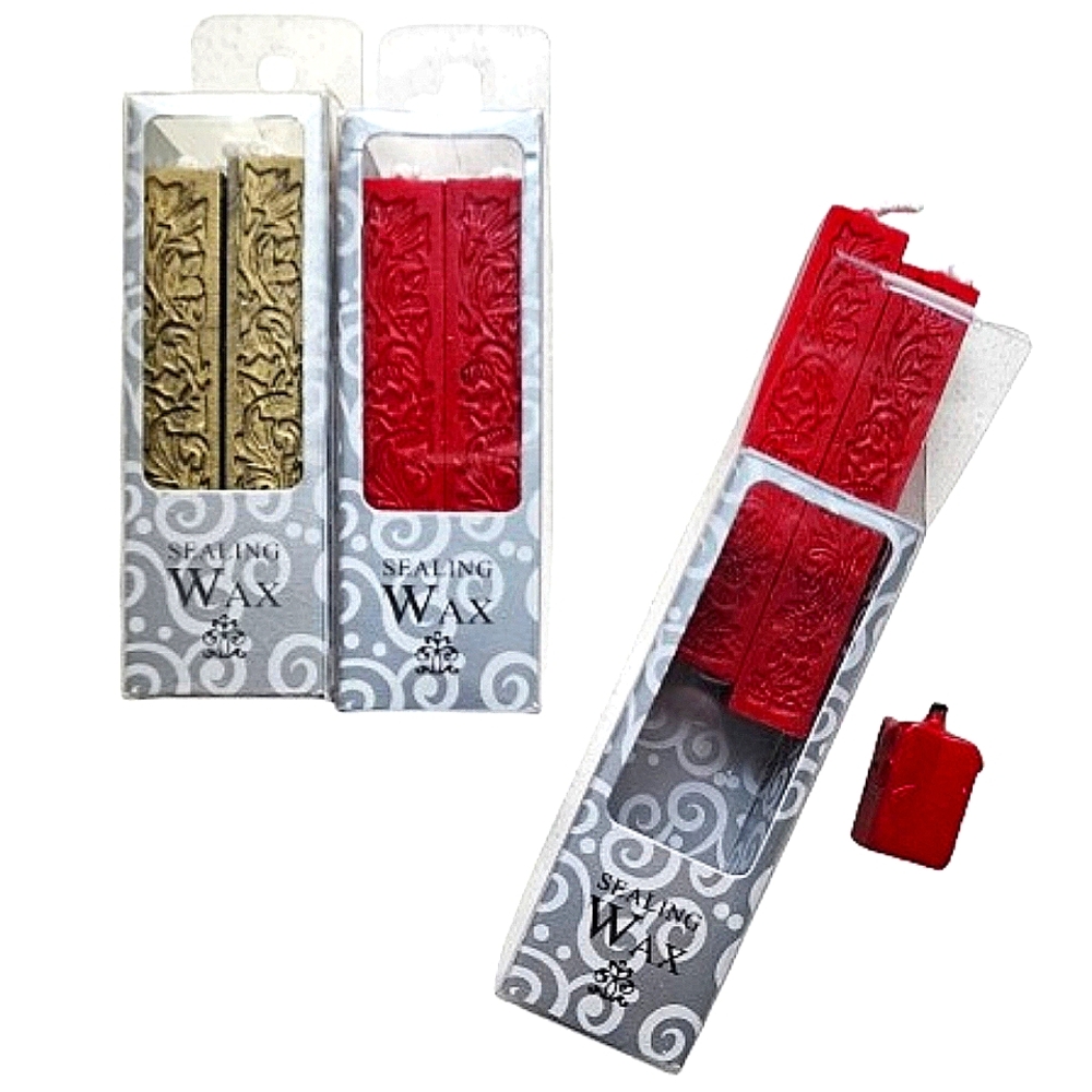 Gartner Studios Sealing Wax Bundle of 2 Gold Burgundy NIB